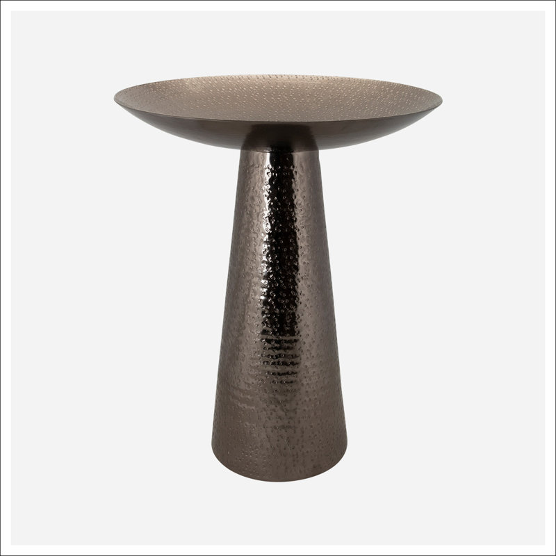 Piédestal floral en bronze de marcheur