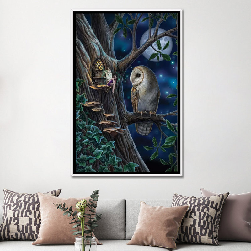 « Fairy tales » par Lisa Parker-impression d’art graphique, H 60 po x l 40po x P 1,5 po, Toile blanche encadrée, Pas de tapis