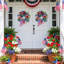 Décorations de couronne patriotique 250Th Year