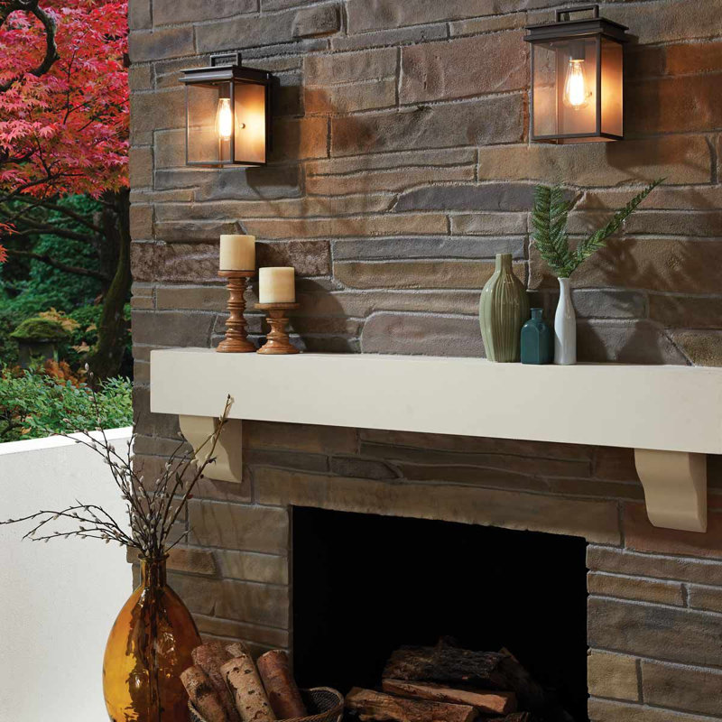 Kenshaw Outdoor Wall Lantern, 30.7cm H x 19.7cm W x 21.5cm D