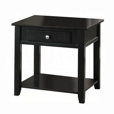 End Table With Bottom Shelf