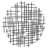 Abstract Lines Round Hanging Dimensional Sculpture-111302631-111302630
