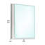 Miroir pour commode Suni, 40 po, bois blanc élégant, conception sans cadre-116748681