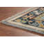 Tapis bleu clair à motif géométrique indien clair Kazak 4 x 6