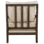 Fauteuil d'appoint à dossier amovible beige et naturel