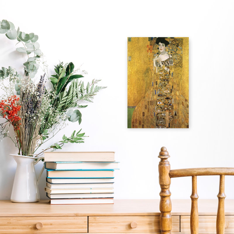 «Portrait of Adele Bloch-Bauer I», impression d'art mural classique et moderne, H 18 po x l 12 po