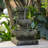Rostam Weather Resistant Floor Fountain with Light