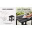 Table de bout extérieure Adirondack, table d'appoint de patio, tables de bout en PEHD pour pelouse de jardin-180824992