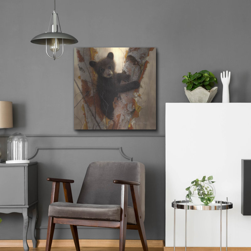 «Curious Cub I» par Collin Bogle, H 24 po x l 24 po