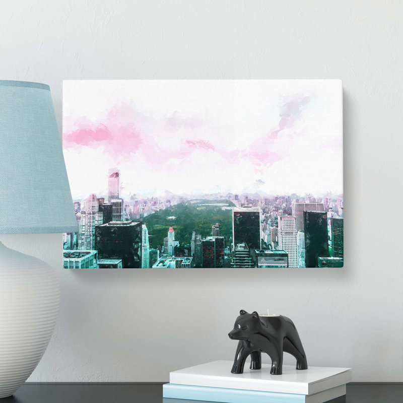 Central Park & New York City in Abstract - Wrapped Canvas, 50cm H x 76cm W x 3cm D