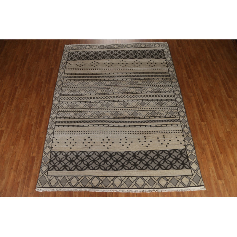 Tapis contemporain Gabbeh 10 pi 7 po x 8 pi 2 po