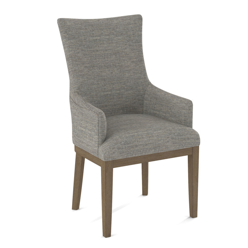 19'' H Upholstered Armchair, Weathered Gray, 61630-74