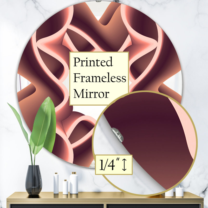 Miroir mural Nebulous Waves 2, H 31,5 po x l po