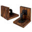Solid Wood Non-Skid Bookends