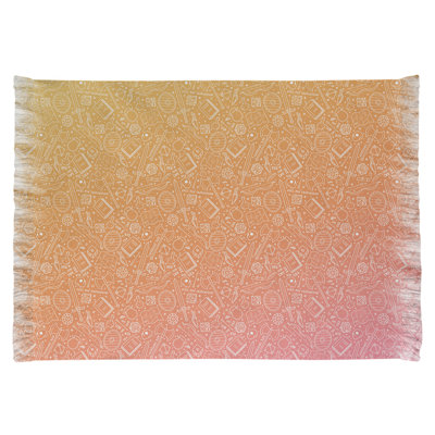 Tapis jaune/orange/rouge dégradé rpg Mcguigan