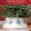 26" Christmas Tree Collar with Hollow Snowflake Patterns for Home