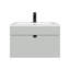 Meuble-lavabo mural moderne de 24 po Loft Collection - Poignées canadiennes grises / noires-824064437-824064425