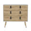 Commode Huna, unité moderne à 3 tiroirs avec poignées-263252682