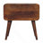 Solid Wood Avora Nightstand, 3-Drawers, Chestnut, Dark Brown