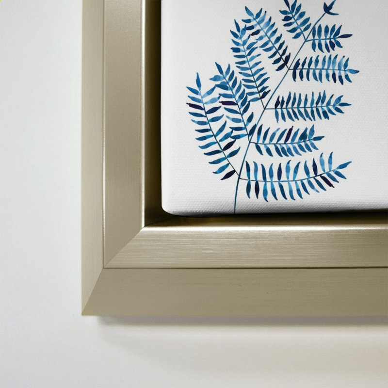«Woodland Fern» par Mercedes Lopez Charro - impression sur toile, 24" H x 24" W, Champagne