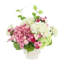Hydrangeas and Ranunculus Arranged in Ceramic Pot