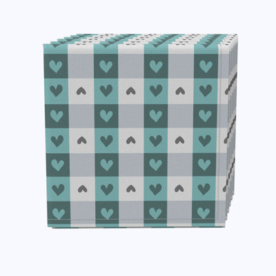 Cotton Twill Geometric Square Napkin