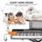 Gray 88 Key Full Size Electric Piano Keyboard Semi Weighted For Beginners, 88 Key Weighted Keyboard Piano With Stand