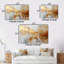 Ensemble de salon Golden Gleam II - Abstract Collages