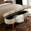 Banc de rangement repose-pieds ovale-305573848
