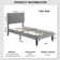 Auxter Bed Frame with Height Adjustable Upholstered Headboard