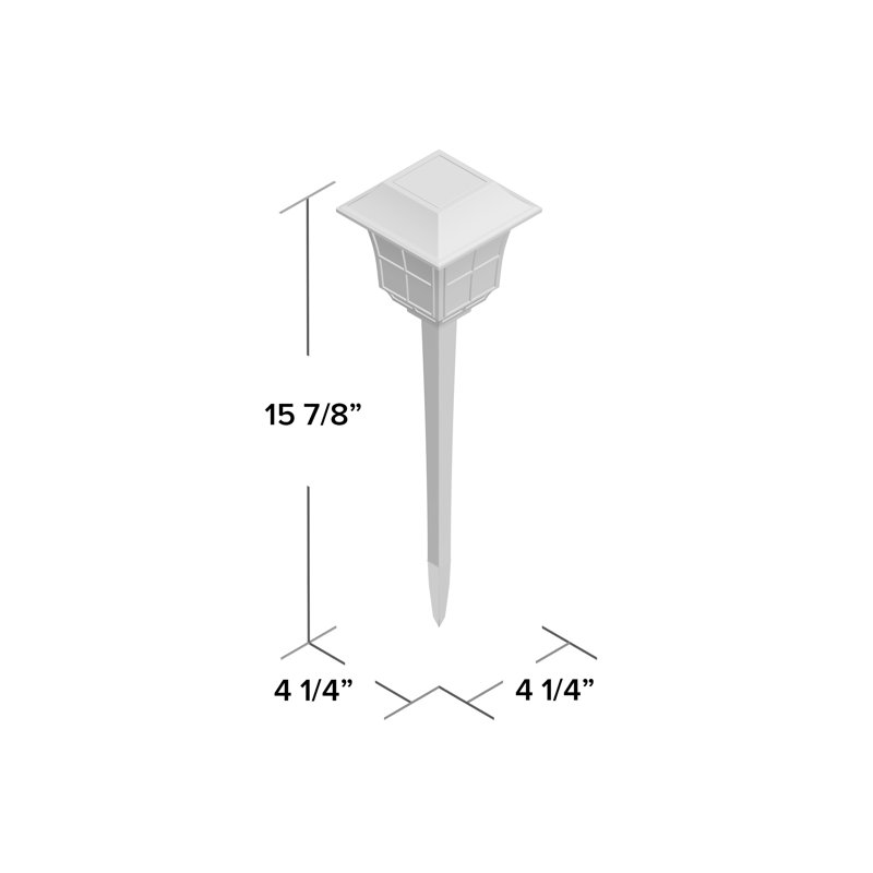 Cedra Low Voltage Solar Powered Integrated LED Pathway Light Pack