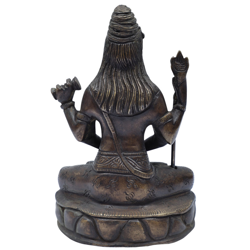 Statue Mahayogi Shiva, Noir