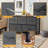 Dresser For Bedroom, 5 Storage Drawers, Wide Closet Chests Organizer Tower Furniture With Top Metal Frame For Clothes, Kids Room, Living Room, Hallway, Entryway-1157719805