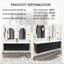 Meuble-lavabo double avec plateau en résine 72,13 po Charnee