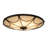Shaddix Glass Semi Flush Mount