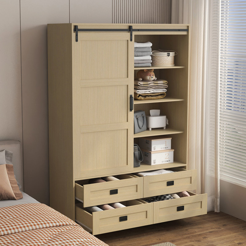 Armoire de rangement haute avec garde-robe de chambre à coucher