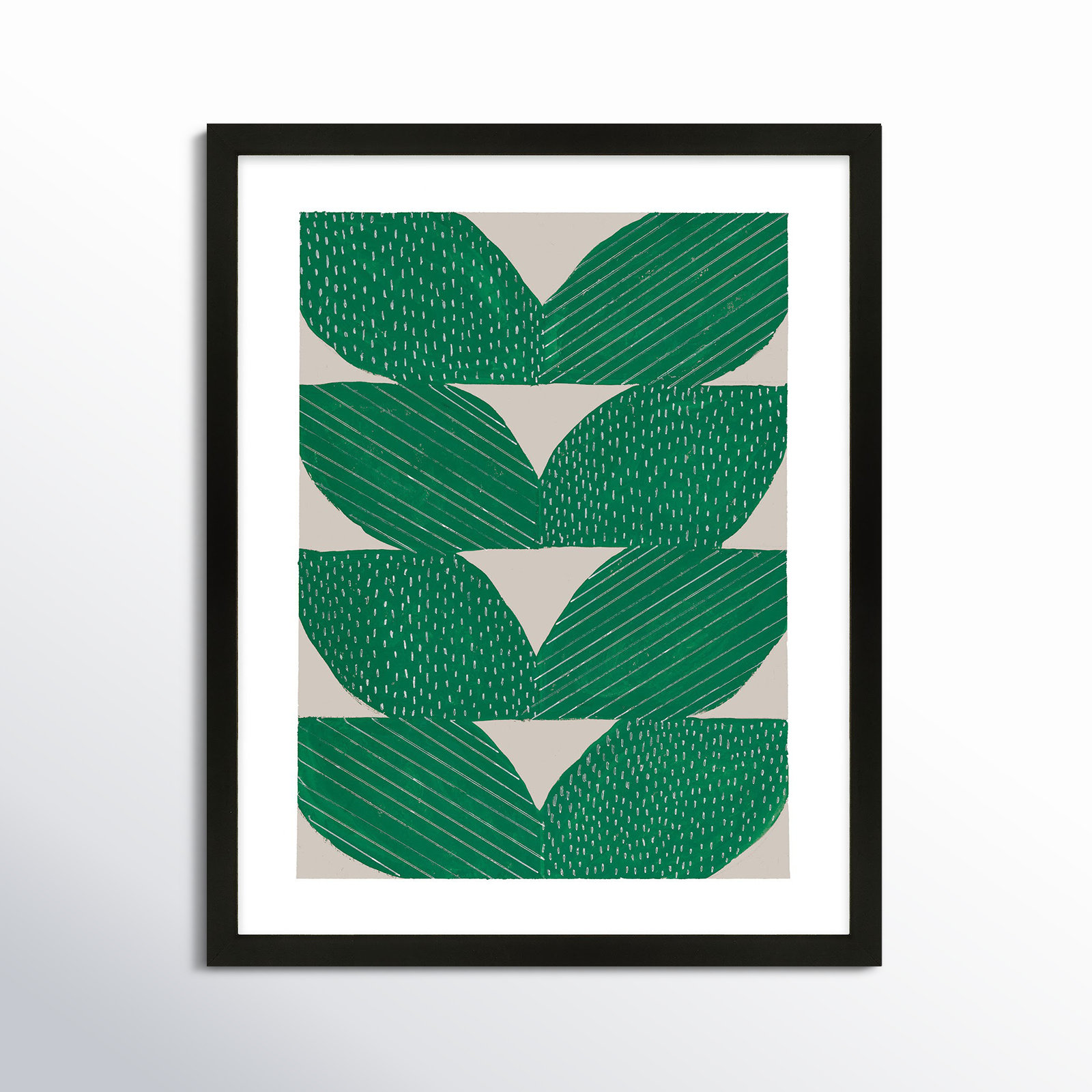 Chevron by Andrea Stokes, Black, 50" H x 40" W x 1.25" D