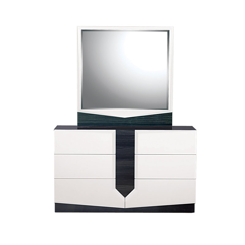 Marcela Square Mirror with Drawers