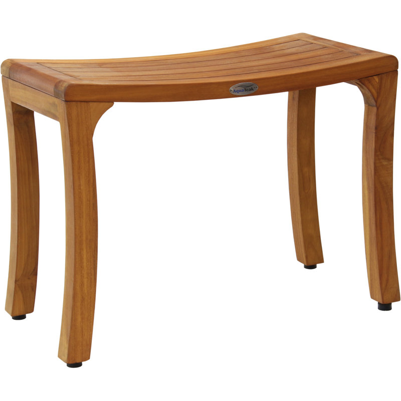 Asia Curve 24" W Teak Shower Bench