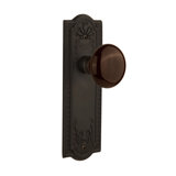 Meadows Plate with Brown Porcelain Door Knob