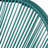 NUSA OUTDOOR PATIO WICKER CHAIR, TEAL PE RATTAN & IRON FRAME, SET OF 2