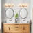 Pranet Iron Glass/Metal Bathroom Vanity Light 3 Light Vanity Light