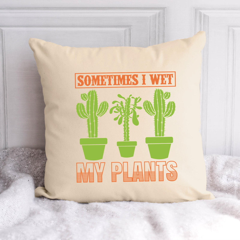 «Garden Lover» - Citation 66 - Coussin décoratif inclus, H 20 po x l 20 po