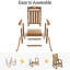 Chaise berçante en PEHD Adirondack, idéale pour une utilisation intérieure et extérieure-1978780029
