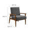 Fauteuil d'appoint en tissu Jensen Boucle-101174282-101174283