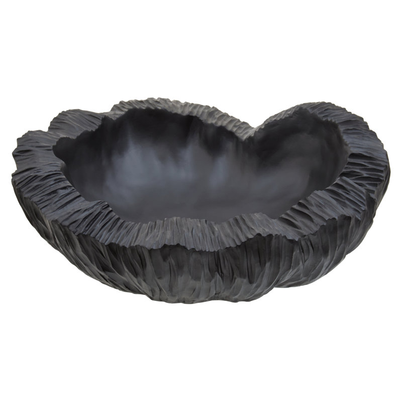 Broc Decorative Bowl, 6cm H x 28cm W x 26cm D, Black