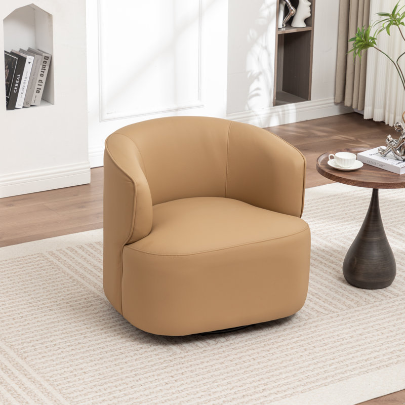 Fauteuil demi-tonneau pivotant de 32 po Tybias, Kaki