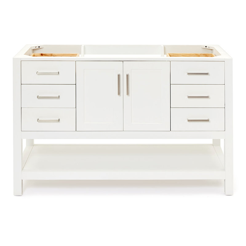 54'' W Single Bathroom Vanity Base, White