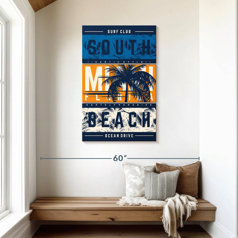 South Miami Beach Surf Club, H 45 po x l 28 po