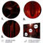 Abstrait carré rouge en bois avec tunnel I - décoration murale en métal Tunnels-873122561